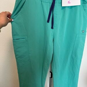 Figs- high waisted Yola Surgical Green pants - XL - two of these available